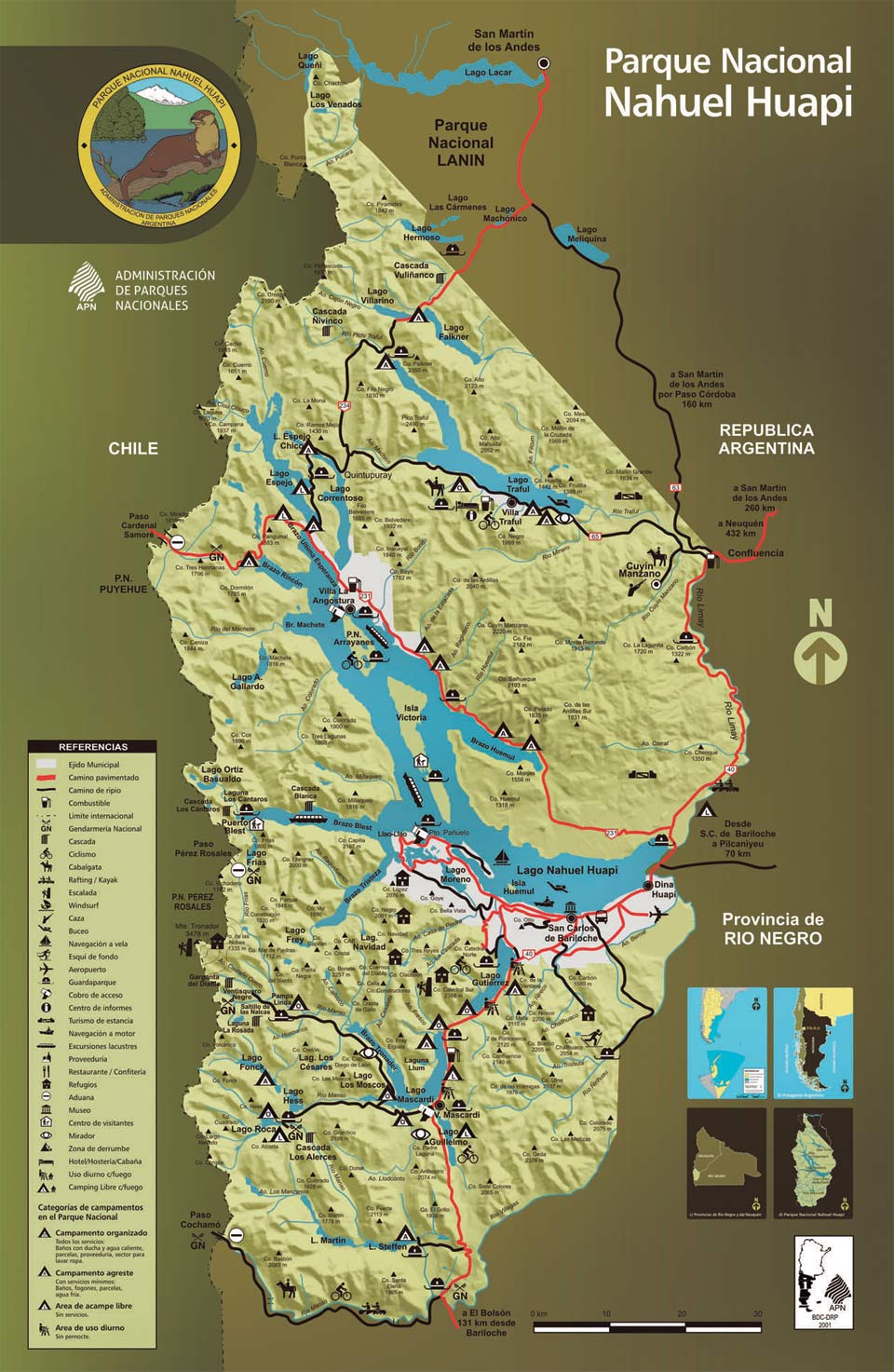Nahuel Huapi National Park Map