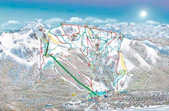 Mapa Pistas cerro Catedral