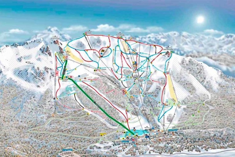 Mapa Pistas cerro Catedral