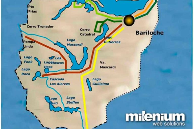 Mapa Circuitos Turísticos Zona Sur