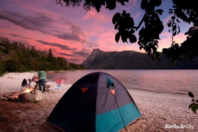 Atardecer lago Nahuel Huapi