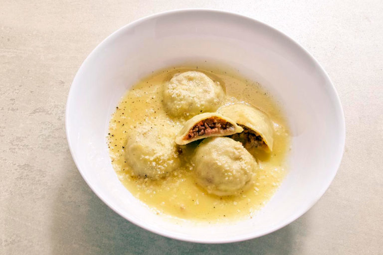 Sorrentinos de Chorizo y Verduras Asadas