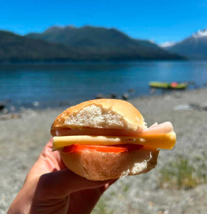 Sandwich en la playa